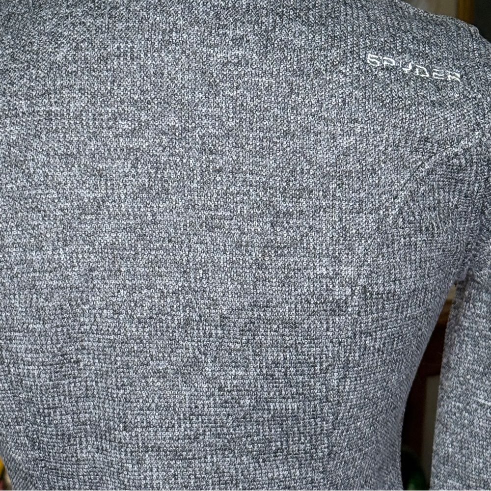Spyder Grey Women’s Sweater Fleece Jacket Full-zip Closure Zippered Pockets Sm - Picture 7 of 13